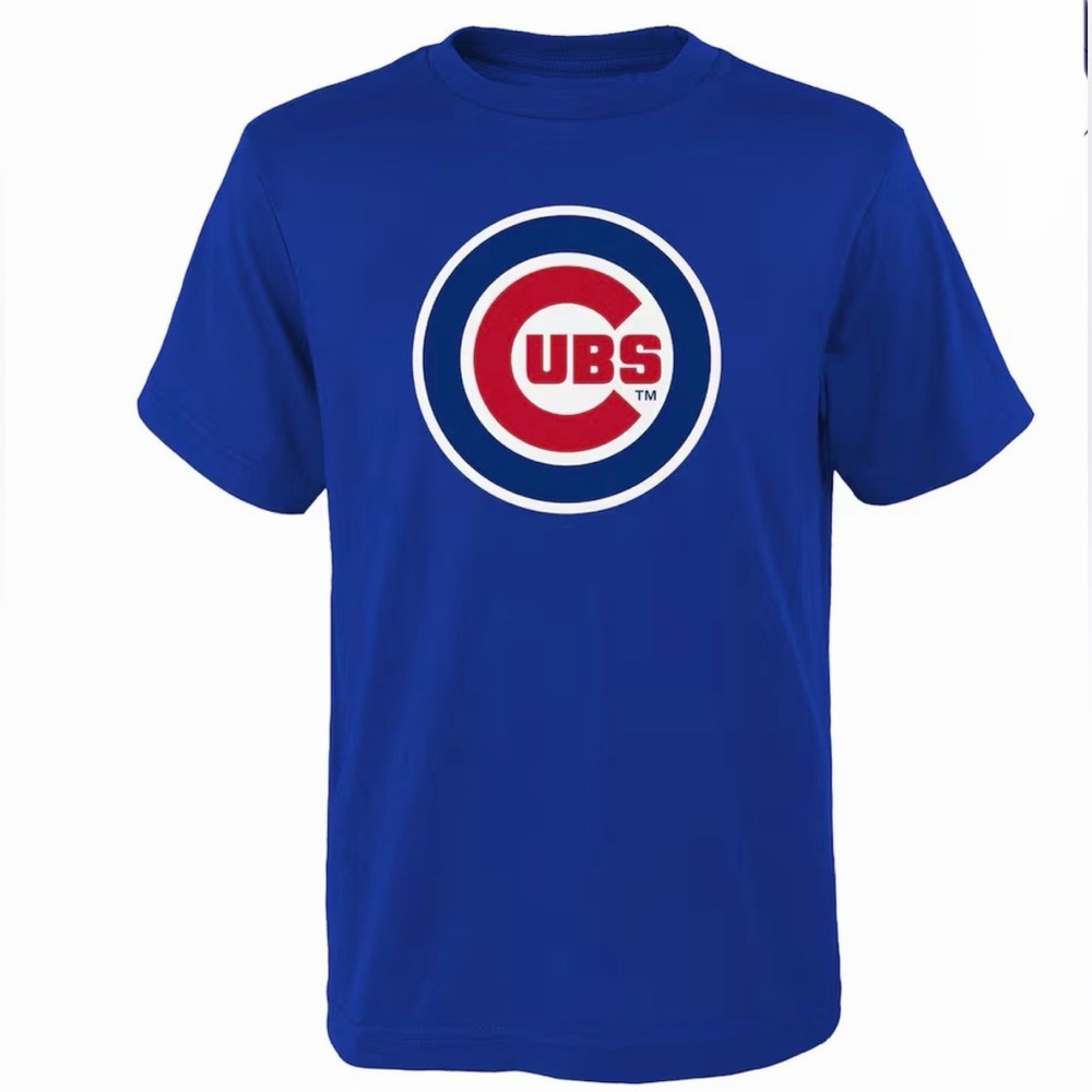Chicago Cubs Fanatics T-Shirt XL Blue MLB Logo Tee